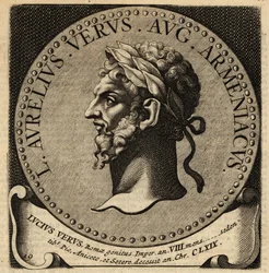 Portret van Romeinse keizer Lucius Verus