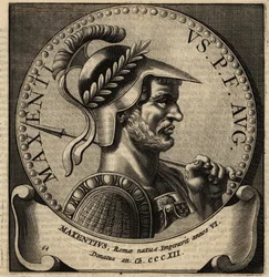 Portret van Romeinse keizer Maxentius
