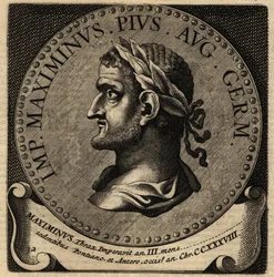 Portret van Romeinse keizer Maximinus Thrax