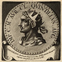 Portret van Romeinse keizer Quintillus