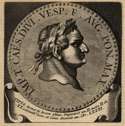 Portret van Romeinse keizer Titus