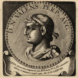 Portret van Romeinse keizer Valens