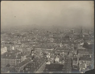 Panorama van Parijs - Gezien vanaf het noorden van het Pantheon