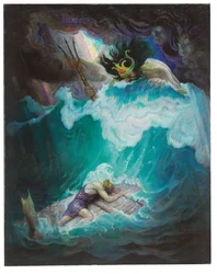Het vlot van Odysseus (Neptunus vecht met Odysseus)