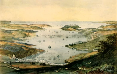 Haven van Falmouth, ca. 1840, 1942
