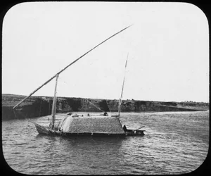 Een geladen dahabiyeh, Egypte, ca. 1890