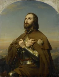 Eberhard (1445-96), Hertog van Württemberg, als Pelgrim in het Heilige Land