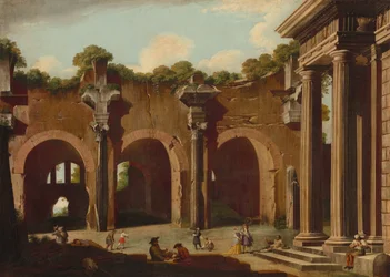 De Basiliek van Constantijn met een Dorische zuilengang, 1685-1690