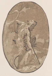 Marsyas tekent de Syrinx uit de rivier, ca. 1540-1550