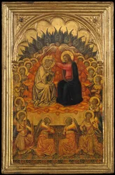De kroning van de Maagd, ca. 1380.