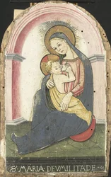 Madonna van de Nederigheid, ca.1490-c.1500 (tempera op paneel)