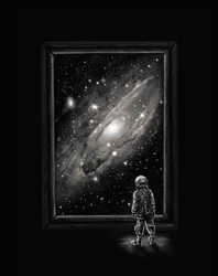 De kosmische blik van een astronaut