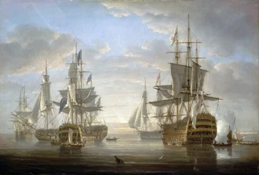 De vloot oorlogsschepen waarin Horatio Nelson (1758-1805) kapitein was tijdens de Revolutionaire en Napoleontische Oorlogen (1793-1805)