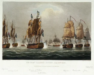 De maritieme manoeuvre van Sir Robert Calder
