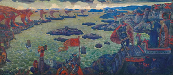 Klaar voor de campagne De Varangische Zee, 1910