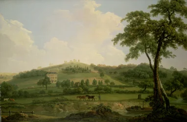 Uitzicht op Oakage Hall, Colwich