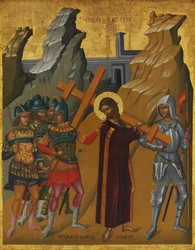 Christus draagt het kruis