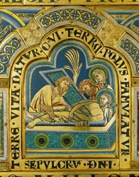 Graflegging van Christus ... (email op verguld koper)