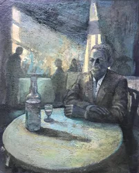 Vuurwater, 2018-23 (olieverf op board)