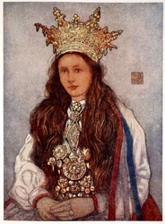 Een Hardanger bruid, 1905