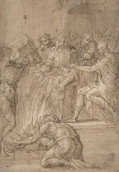 De Cumaeaanse Sibylle voor Tarquinius de Trotse, 16e eeuw