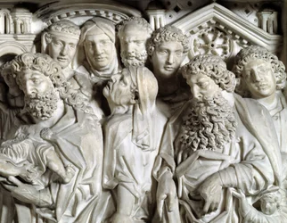Presentatie van Jezus in de tempel (Detail) Preekstoel gemaakt door Nicola Pisano (1260)