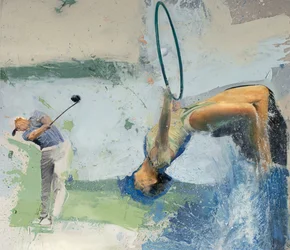 Golfer met duiker en hoepel, 2023