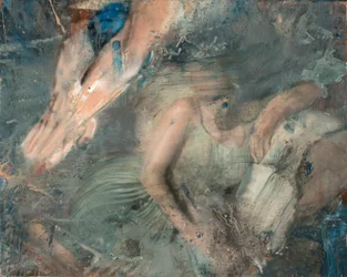 Vrouw liggend op bank