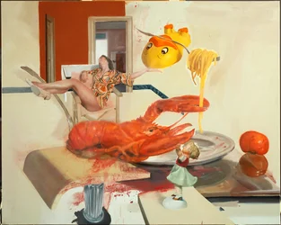 Vrouw met kreeft, 2011