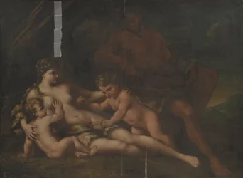Adam en Eva met Kaïn en Abel