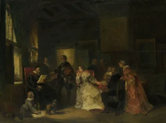 Historische scène met Willem de Zwijger?