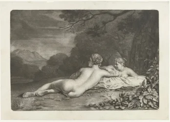 Landschap met twee nimfen