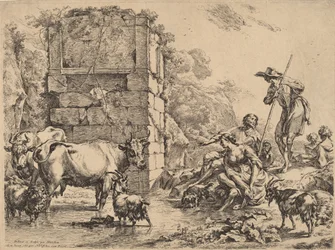 Koe drinkt, 1680