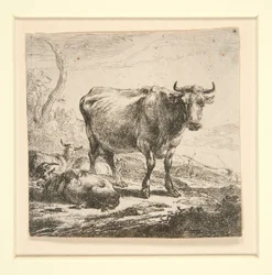 De Set van de Koeien, met de Melkmeid