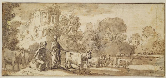 Mercurius en Argus met een kudde vee