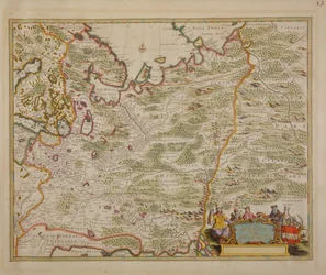 Kaart van Rusland en Oost-Europa uit Atlas Minor, 1745