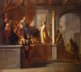 Koningin van Sheba voor Salomo, 1640s
