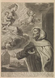 H. Agabus van Jeruzalem aanbidt Maria
