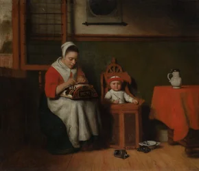 De Kantwerkster, ca. 1656