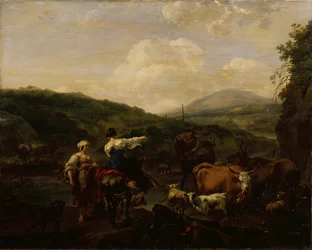 Vee op een wattering plek