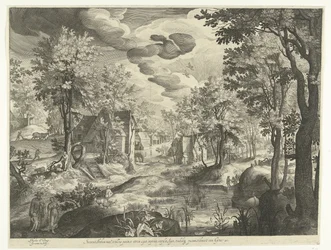 Landschap met Hagar en Ismaël