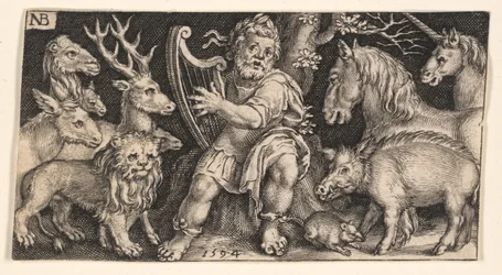 Orpheus uit Gevecht met chimera
