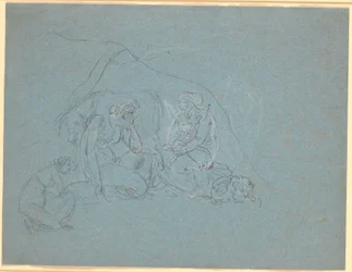 Ontwerp voor scène in Apuleius