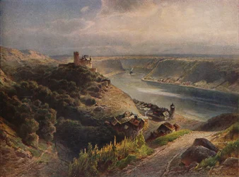 Burg Katz met uitzicht op de Loreley, 1923