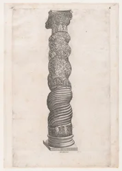 Speculum Romanae Magnificentiae: Groteske Winding Column in St. Peter