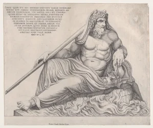 Speculum Romanae Magnificentiae: De oceaangod, 1560