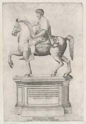 Het ruiterstandbeeld van Marcus Aurelius op het Capitool, 1548