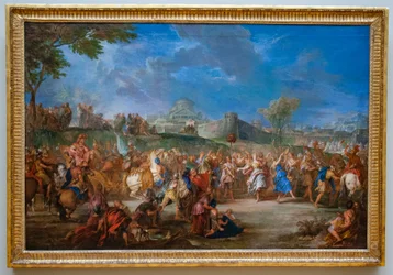 Frans:  Le Triomphe de David
Russisch: "Triomf van David