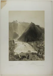 Terni: Marble Falls, plaat twintig uit Italie Monumentale et Pittoresque