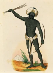 Aboriginal van het eiland Vatou-Lele (Fiji-eilanden)